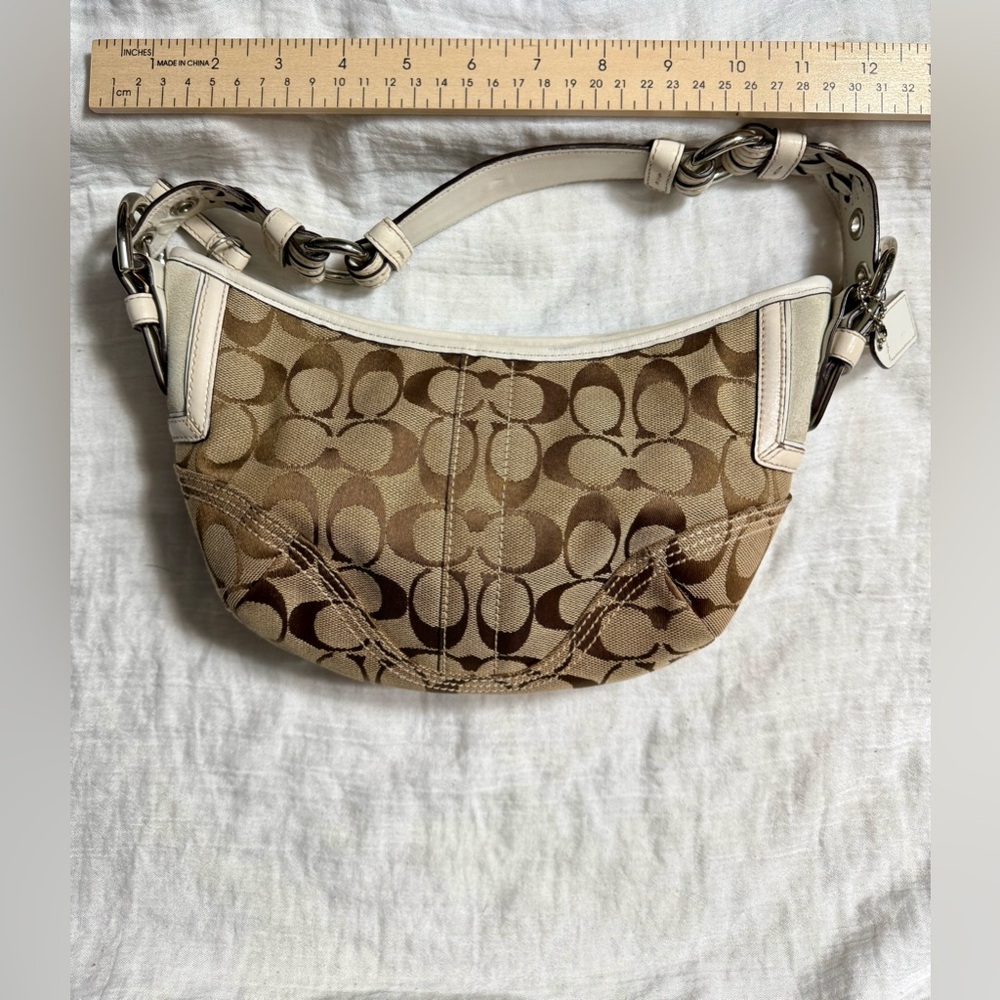 Coach Vintage Y2K Brown & Beige Mini Soho hobo bag‎ - Picture 7 of 8